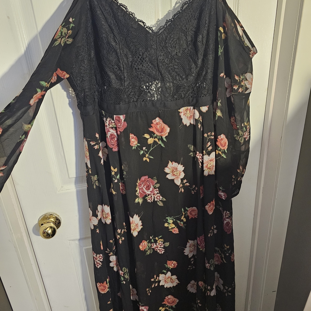 Torrid Cold Shoulder Maxi Dress